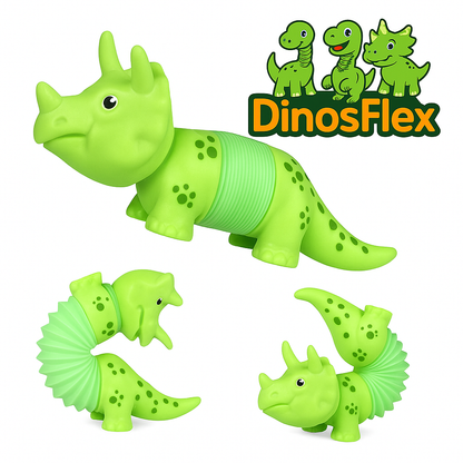 Set 3 Dinosaurios Flexibles Sensoriales