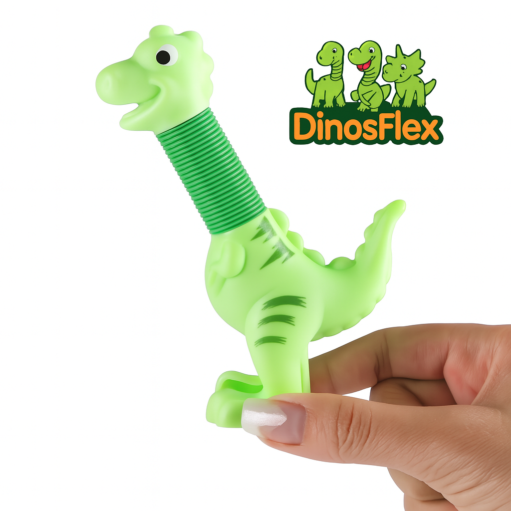 Set 3 Dinosaurios Flexibles Sensoriales